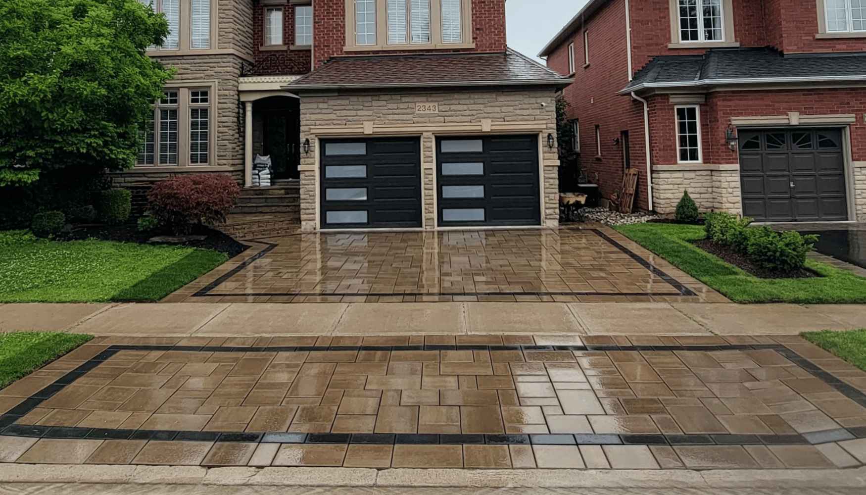 Modern Interlocking Driveway