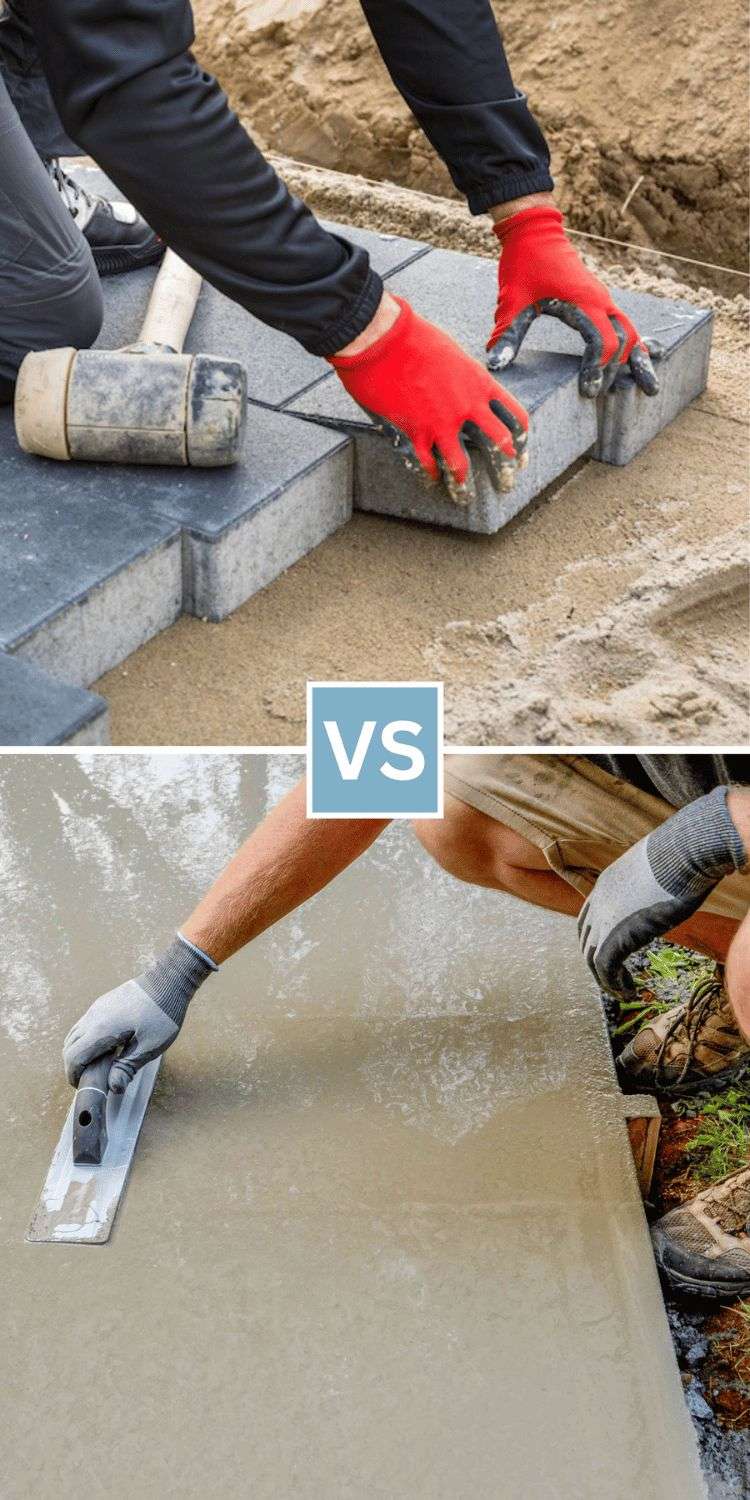 interlocking vs concrete