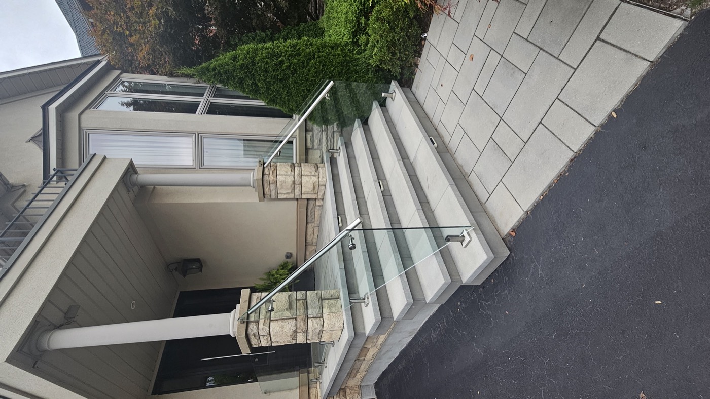 Entrance Steps & Glass Railing